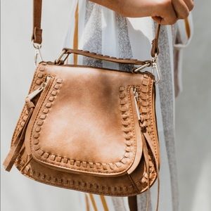 Khloe Cross Body Bag - Tan